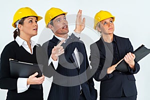 Building Site Construction Worker Team