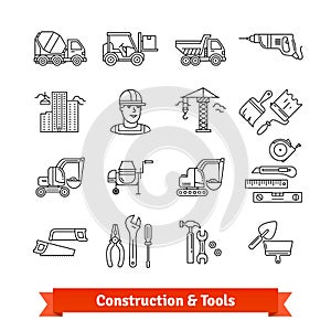 Building site engineering and tools set