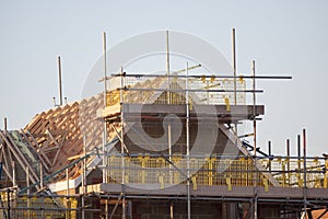 Building site with new homes photo