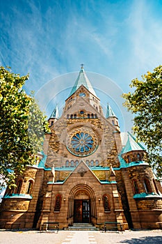 Building Of Sofia Kyrka - Sofia Church In Stockholm, Sweden. One photo