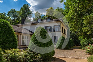 Building of the spa complex in Bad Weilbach, Florsheim, Hesse, Germany