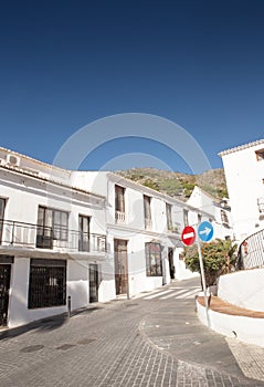 building in the spanish town of mijas