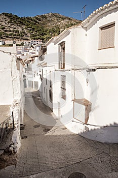 building in the spanish town of mijas