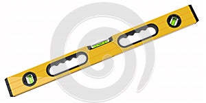 Building spirit level tool isolated on white with clipping path