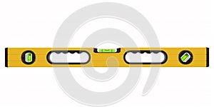 Building spirit level tool isolated on white with clipping path.