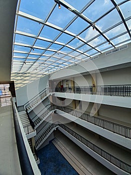 Building with stair and sunroof