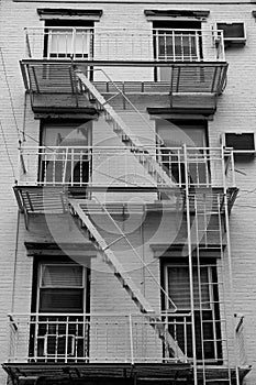 Building stairs, New York, USA photo