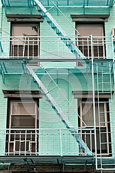 Building stairs, New York, USA photo