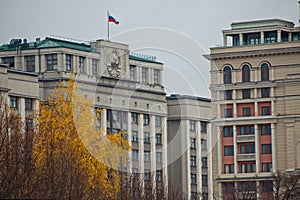 The building of the State Duma of the Russian Federation. photo