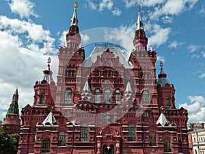 The building of the State historical Museum on Moscow