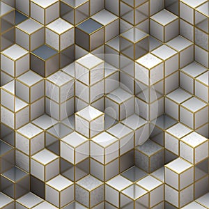 Building structure from cubes. Abstract architecture backgrounds