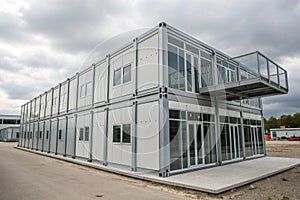 Building structure made from prefabrication system