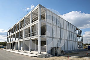 Building structure made from prefabrication system