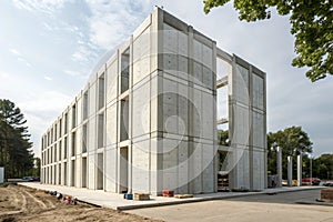 Building structure made from prefabrication system