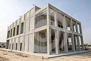 Building structure made from prefabrication system
