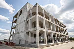 Building structure made from prefabrication system