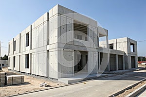 Building structure made from prefabrication system