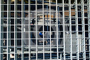 Building structures steel grids floor.