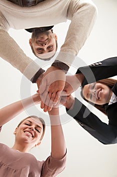 Building successful team concept, business partnership, teamwork