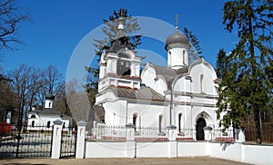 The building of the Sunday school and the church of St. Sergius of Radonezh