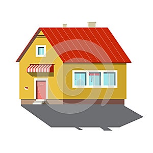 Building Symbol. Family House Icon Isolated