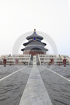 Building the temple of heaven in Beijing photo