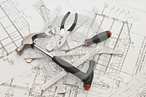 Building tools on the house plan