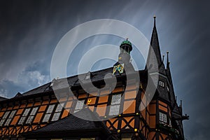 The building of town hall of Wernigerode, Germany