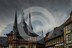 The building of town hall of Wernigerode, Germany