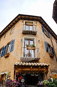 Building in the town of Val`Quirico photo