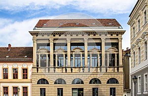 Building in tradidional European archirecture style in Potsdam