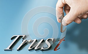 Building trust. Trusted advisor concept