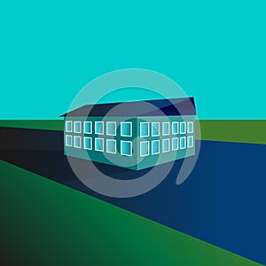 Building is two storeys long