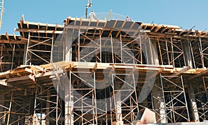 Building under construction in Marrakech, Morocco