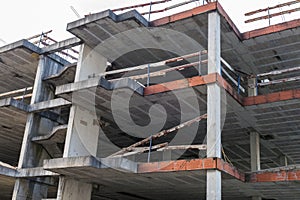 Building under construction residential house