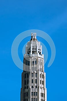 a building under the sky