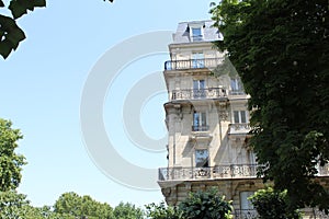 Building view in Paris France