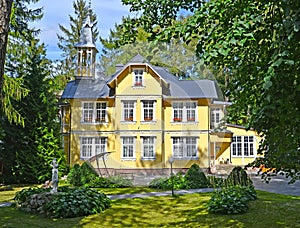 The building of the villa `Bergschloss` beginning of the 20th century is a summer day. Svetlogorsk, Kaliningrad region