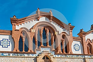 Building of the Wine Cathedral in El Pinell de Brai, Tarragona, Catalonia, Spain photo
