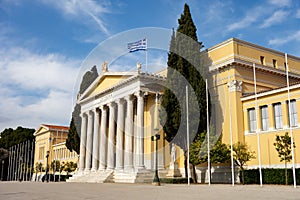 The building of the Zappeion in Athens where meetings and ceremonies are usually held