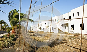 Buildings abandoned by the brick crisis, Lanzarote