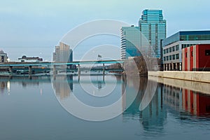 Buildings along grand River