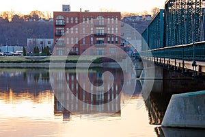 Buildings along grand River photo