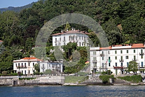 Buildings along Lake Como, Italy