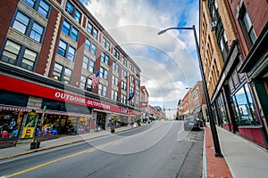 Buildings along Main Street, in downtown Brattleboro, Vermont