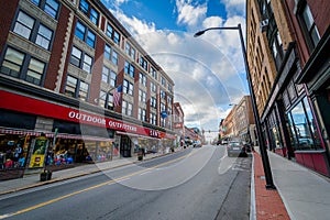 Buildings along Main Street, in downtown Brattleboro, Vermont