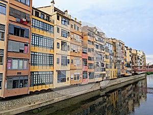 Buildings along the Onyar River in Girona