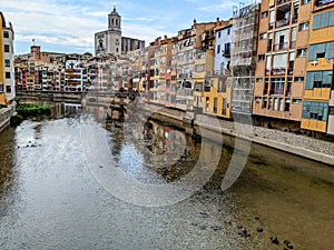 Buildings along the Onyar River in Girona