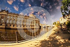 Buildings along Spree River in Berlin