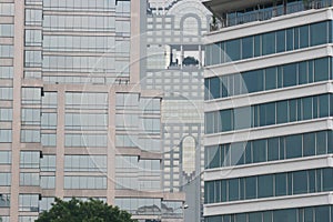 Buildings in Bangkok, Thailand.